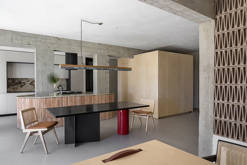 This Suburban Rome Apartment Features Brutalist-Inspired Interiors  STUDIOTAMAT