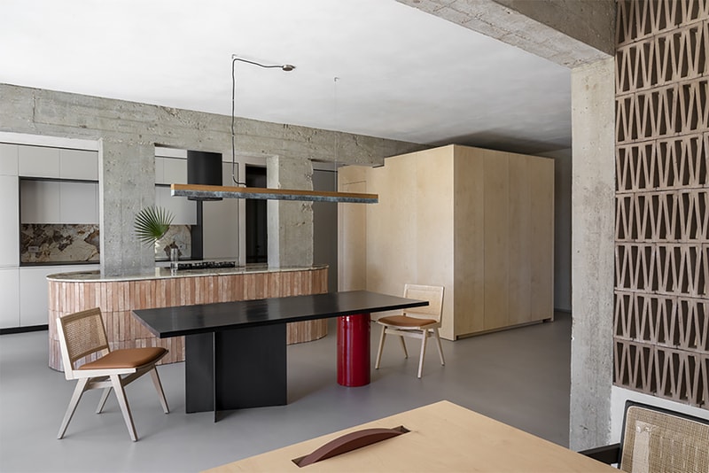 This Suburban Rome Apartment Features Brutalist-Inspired Interiors STUDIOTAMAT