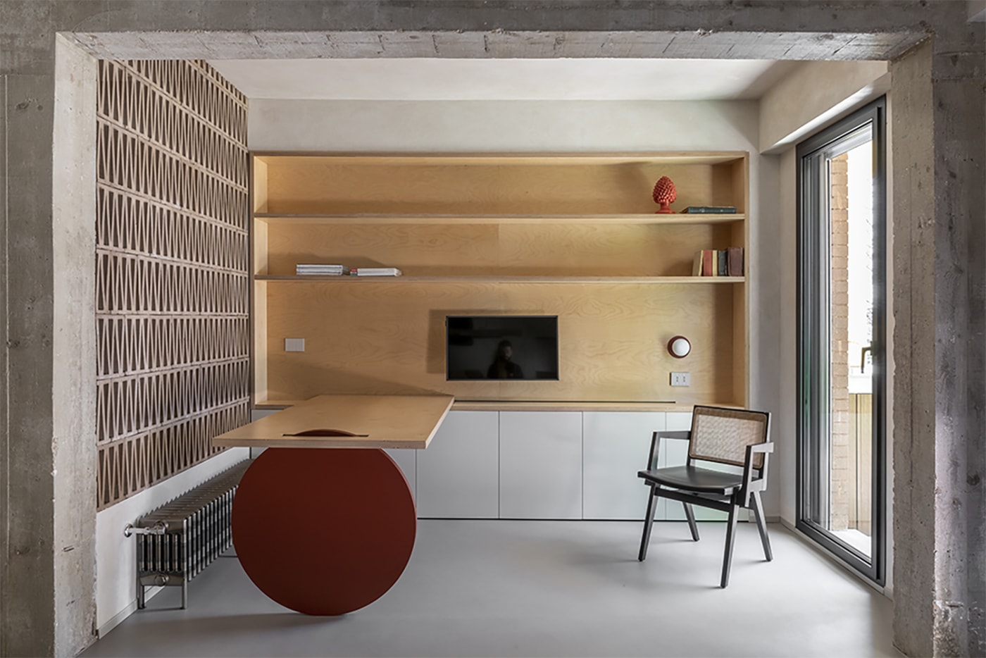 This Suburban Rome Apartment Features Brutalist-Inspired Interiors  STUDIOTAMAT