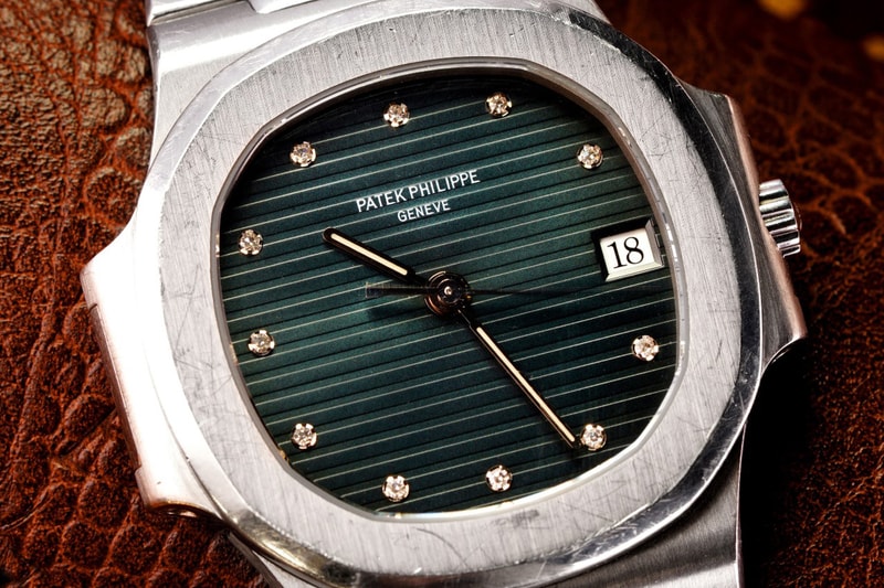 Rare Patek Philippe Nautilus Featuring A Diamond-Set Sigma Dial Heads to Chiswick Auction luxury swiss watches ref 3800/1A-012 automatic signed night blue ribbed sigma dial 