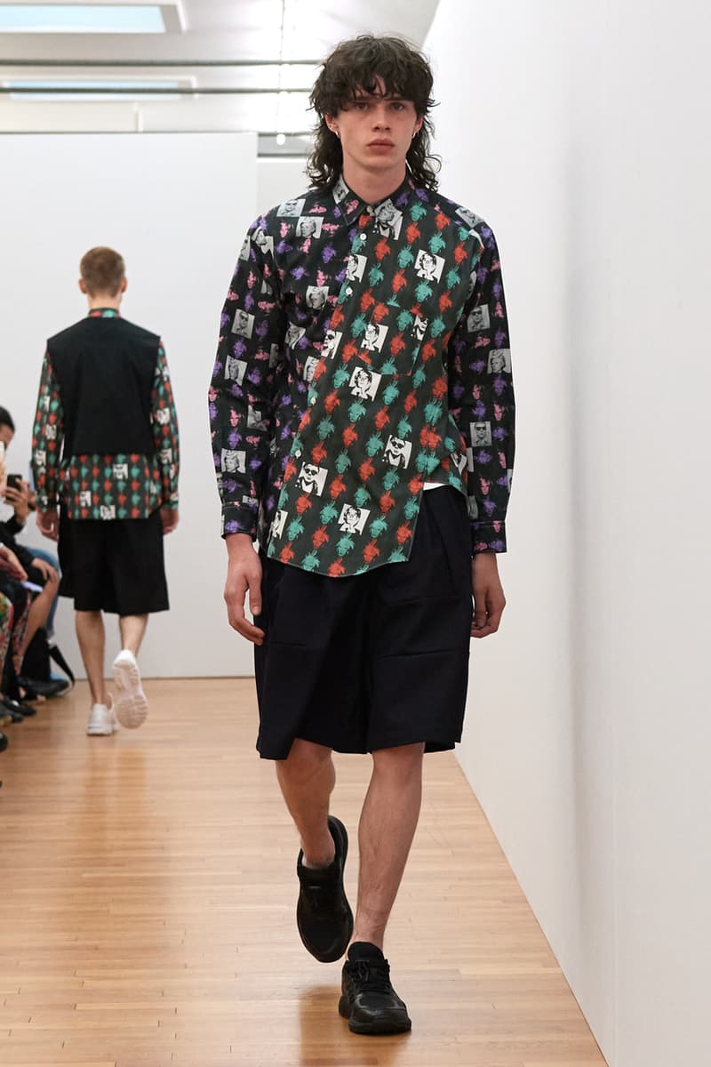 COMME des GARÇONS SHIRT Spring/Summer 2024 SS24 Runway Show Men's Paris Fashion Week Andy Warhol Foundation Marilyn Monroe