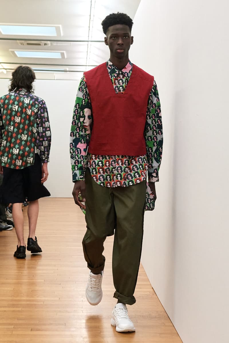 COMME des GARÇONS SHIRT Spring/Summer 2024 SS24 Runway Show Men's Paris Fashion Week Andy Warhol Foundation Marilyn Monroe