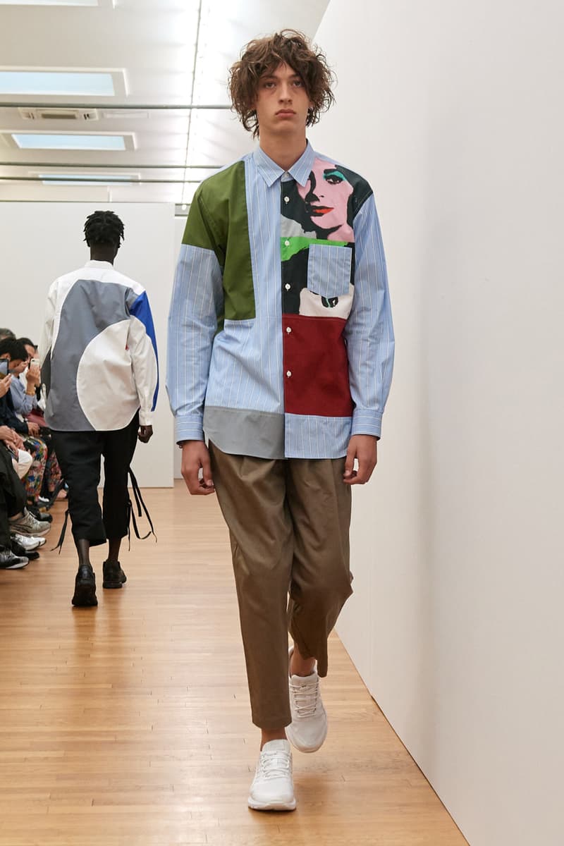 COMME des GARÇONS SHIRT Spring/Summer 2024 SS24 Runway Show Men's Paris Fashion Week Andy Warhol Foundation Marilyn Monroe