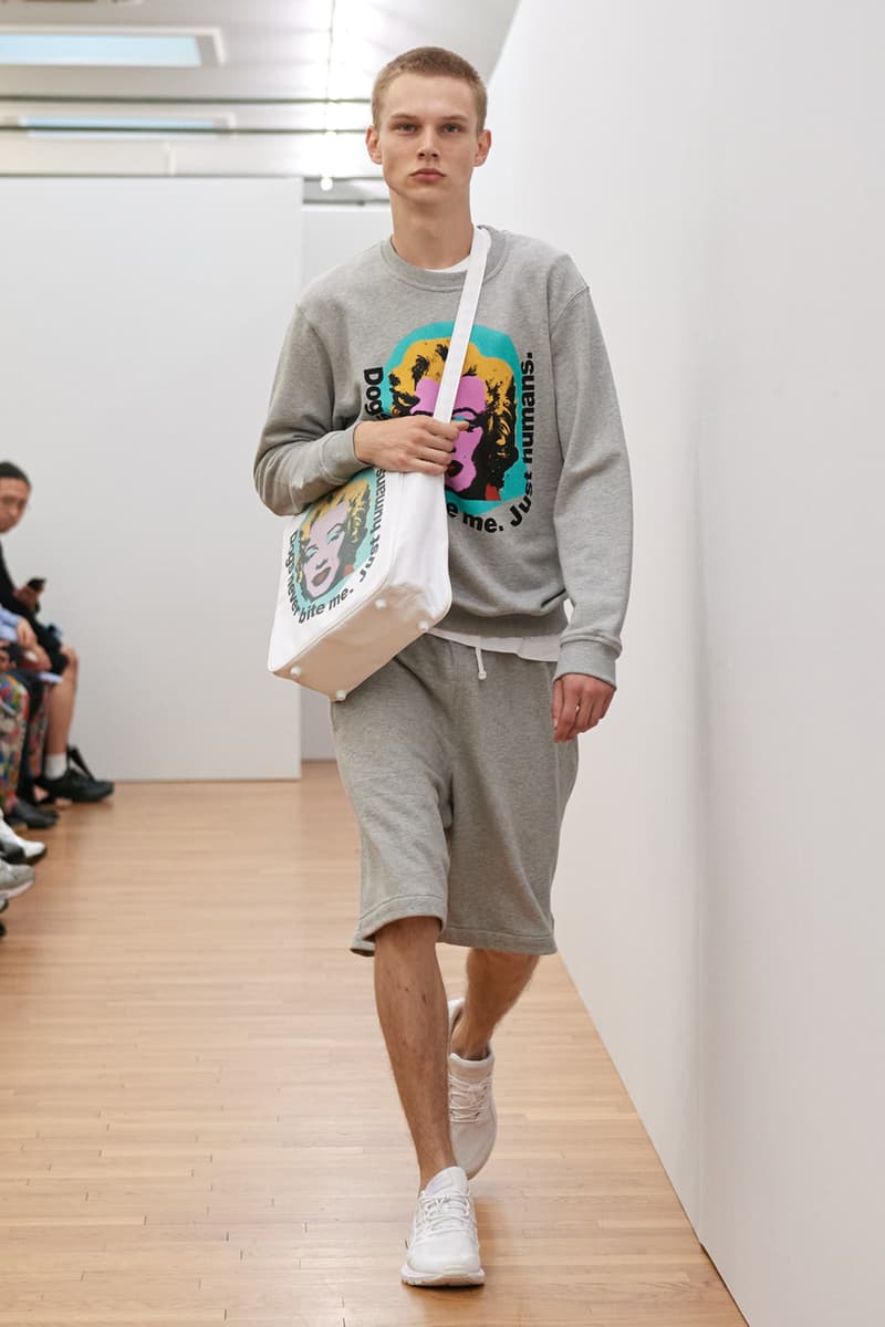 COMME des GARÇONS SHIRT Spring/Summer 2024 SS24 Runway Show Men's Paris Fashion Week Andy Warhol Foundation Marilyn Monroe