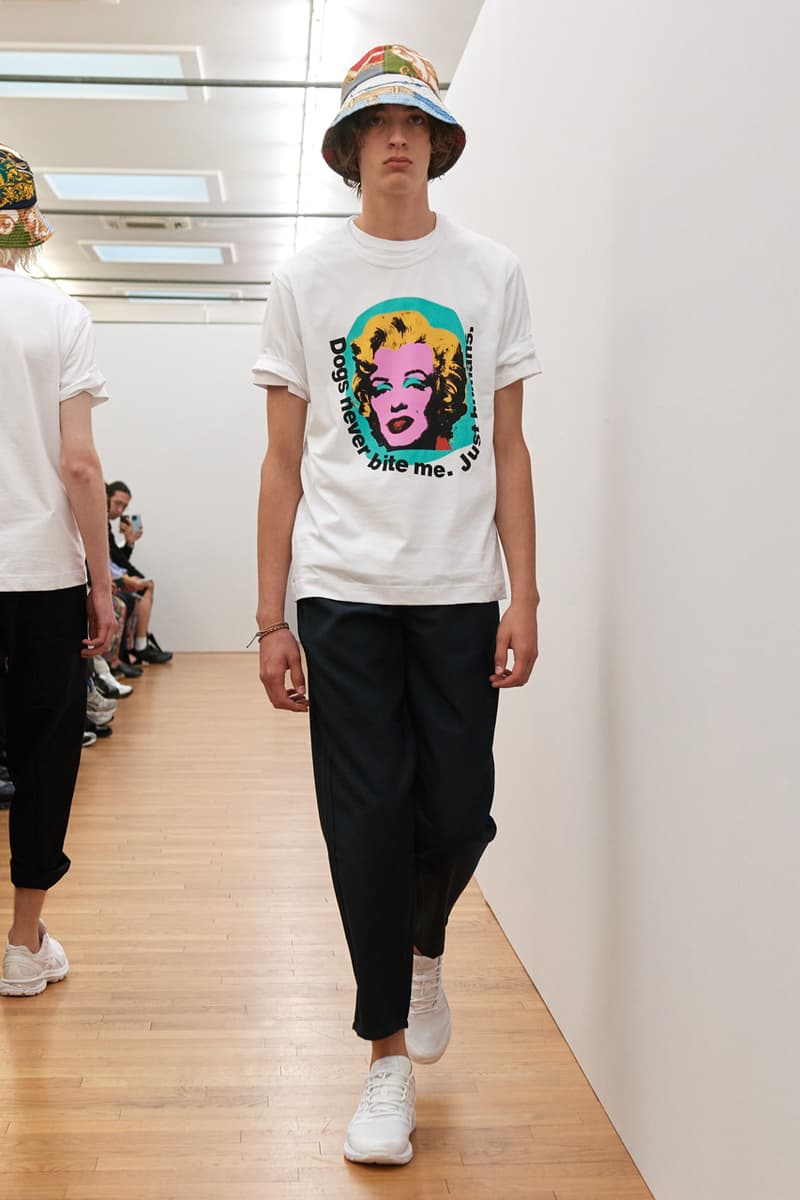 COMME des GARÇONS SHIRT Spring/Summer 2024 SS24 Runway Show Men's Paris Fashion Week Andy Warhol Foundation Marilyn Monroe