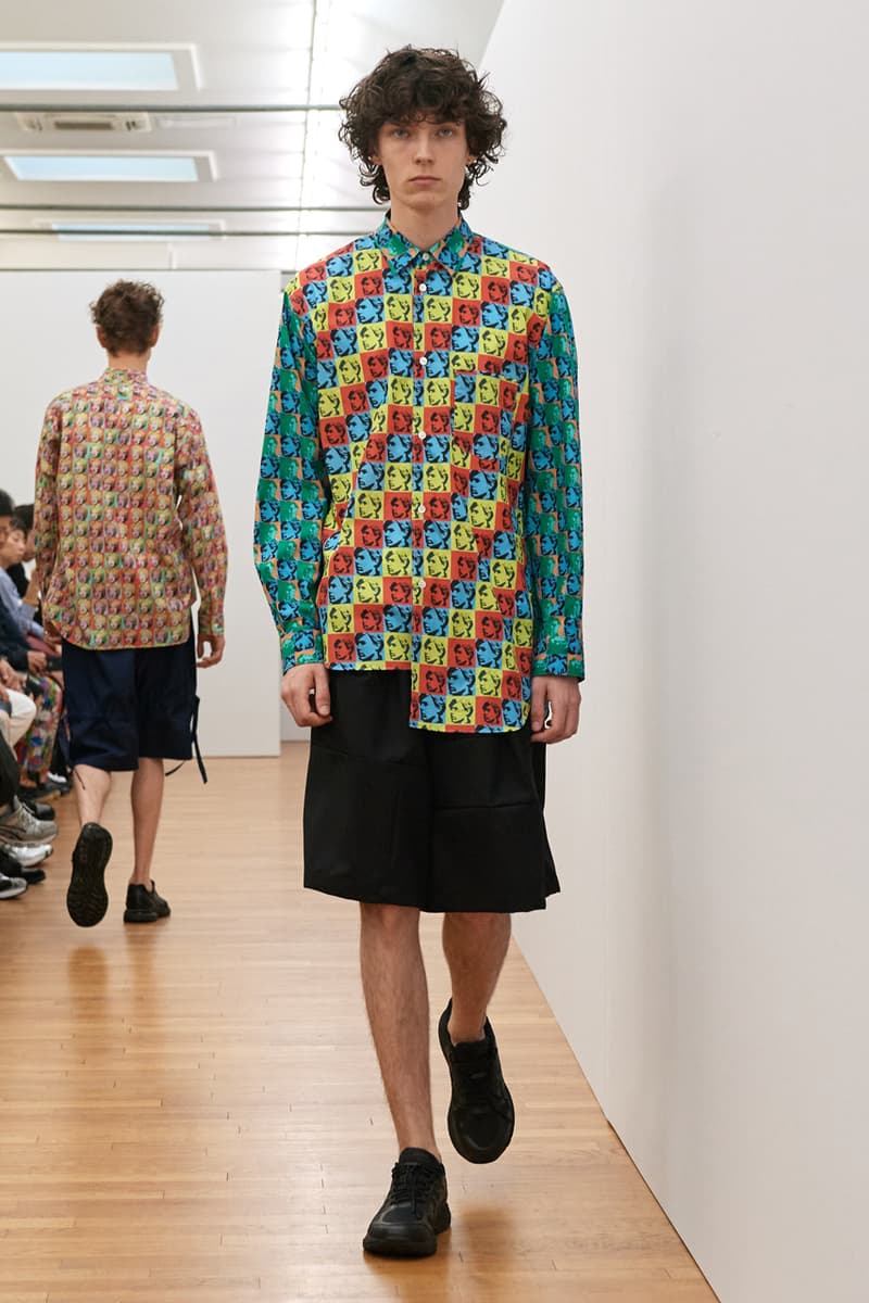 COMME des GARÇONS SHIRT Spring/Summer 2024 SS24 Runway Show Men's Paris Fashion Week Andy Warhol Foundation Marilyn Monroe