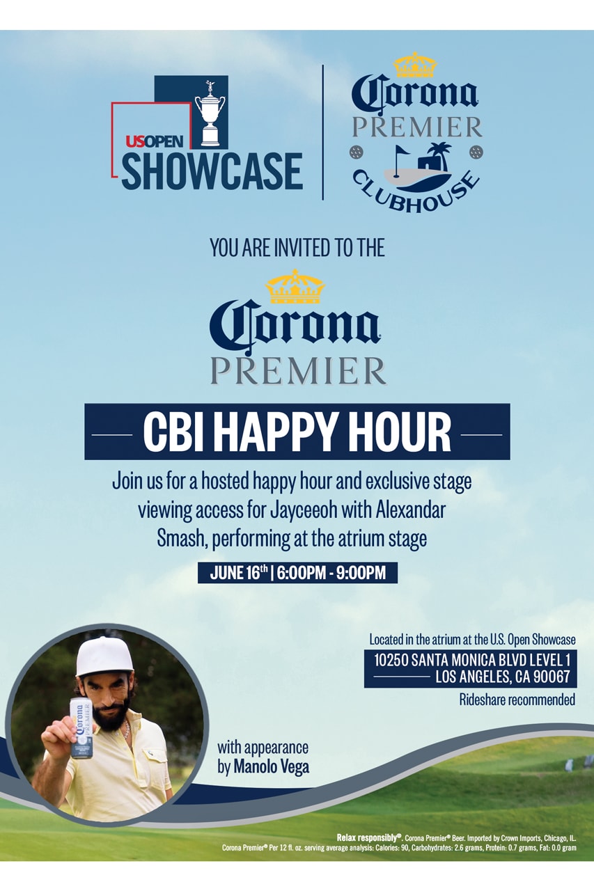 Corona Premier U.S. Open Championship Golf Hypegolf Invitational Clubhouse Westfield Century City Plaza Los Angeles Country Club Beer Panel Discussion