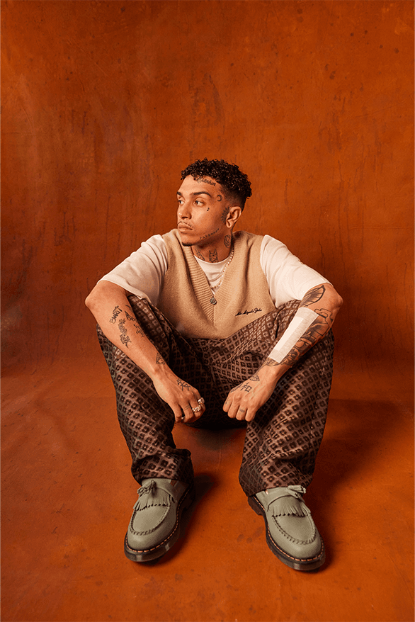 Deyaz Dr Martens Summer 2023 Campaign London uk musician 1461 Adrian Glastonbury footwear