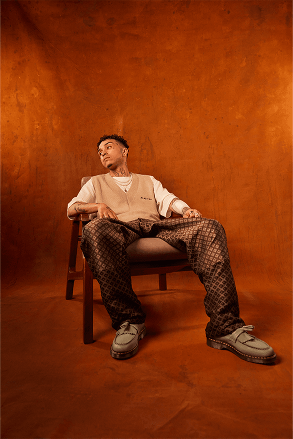 Deyaz Dr Martens Summer 2023 Campaign London uk musician 1461 Adrian Glastonbury footwear