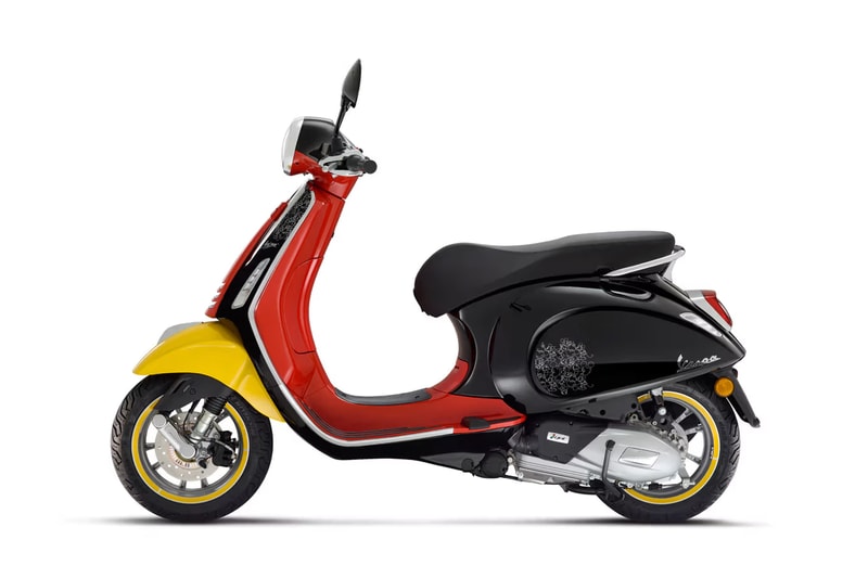 Disney Vespa Collaboration Automotive Mickey Mouse Walt Disney Scooter Rising Cartoon Animation Fashion Streetwear