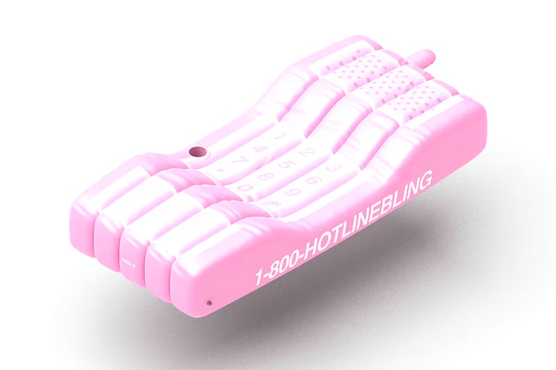 Drake drakerelated Hotline Bling pool float floatie beach towel Merch Release Info