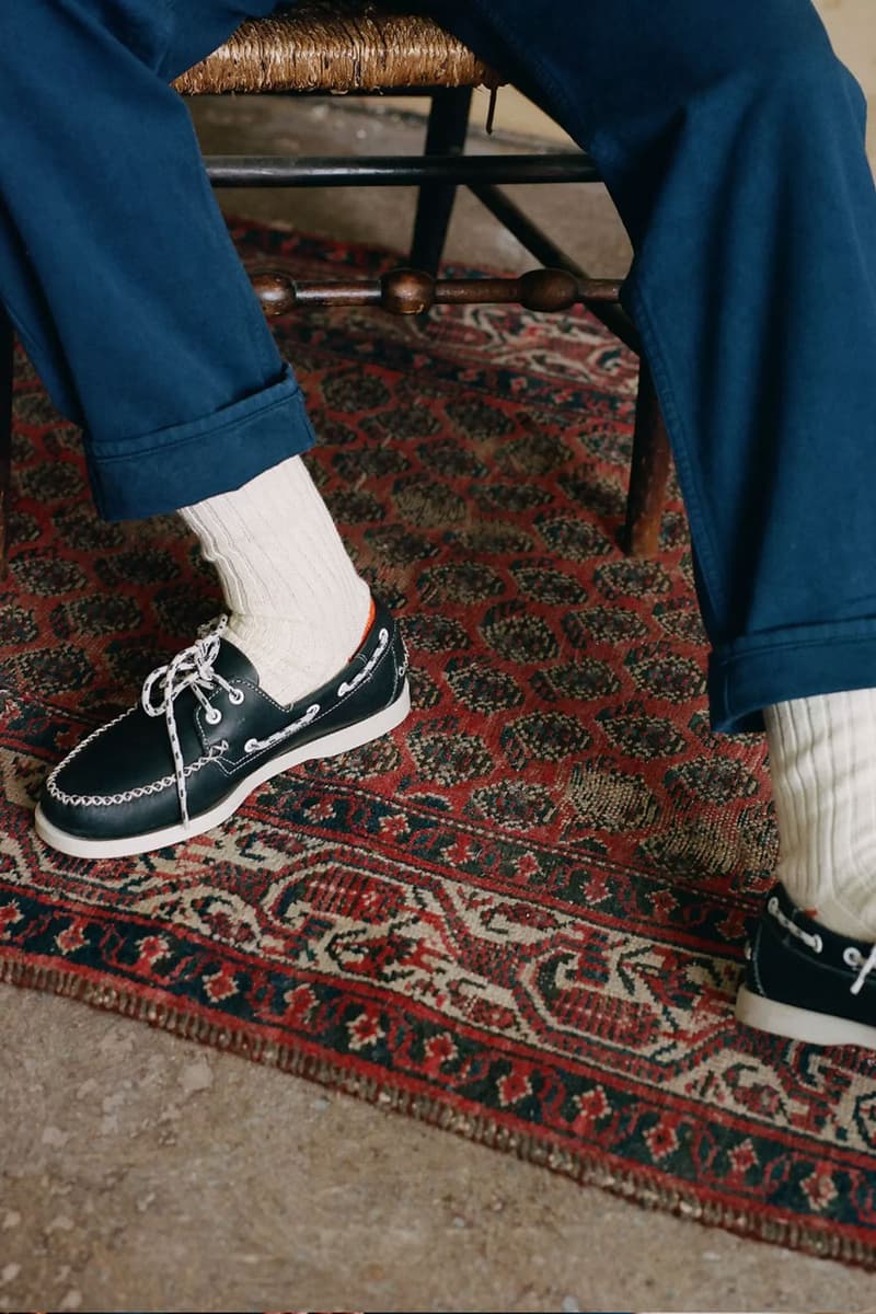 Drake's Sebago Footwear Collaboration UK London Saville Row Clothsurgeon Mackintosh Kestin Clothing Contemporary Boat Shoes