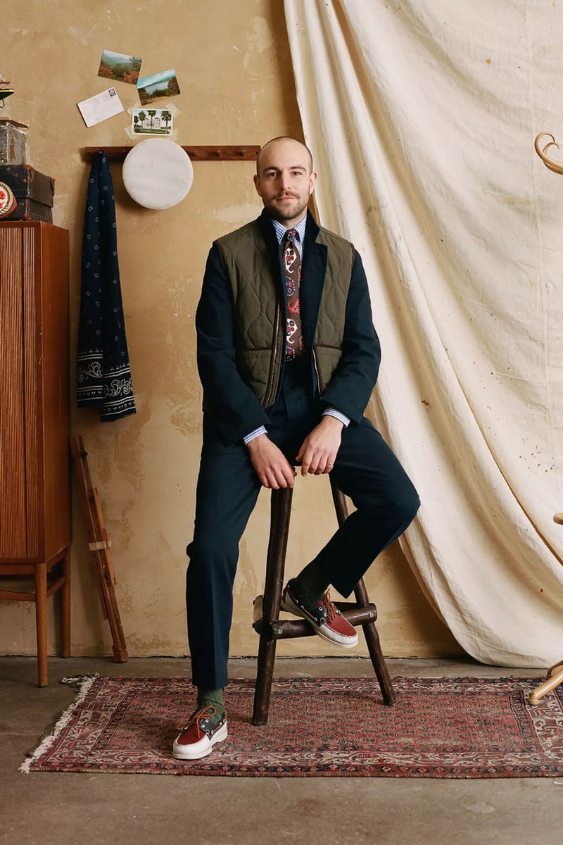 Drake's Sebago Footwear Collaboration UK London Saville Row Clothsurgeon Mackintosh Kestin Clothing Contemporary Boat Shoes