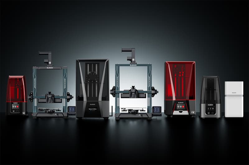 ELEGOO Releases an Upgraded Range of 3D Printers printers red black grey blue 