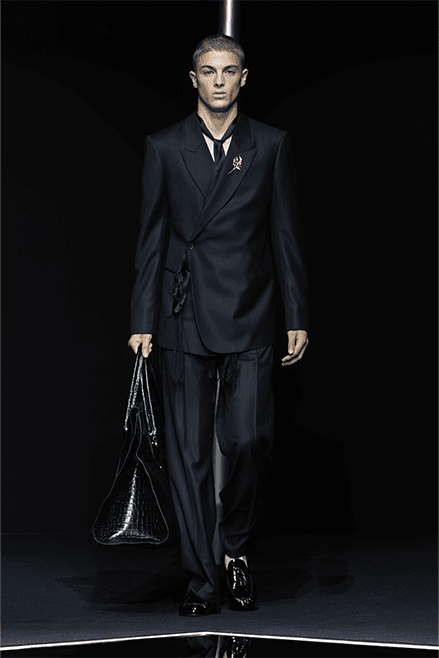 Emporio Armani Spring Summer 2024 Milan Fashion Week runway menswear Giorgio armani