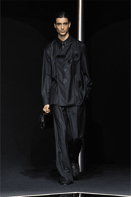 Emporio Armani Spring Summer 2024 Milan Fashion Week runway menswear Giorgio armani