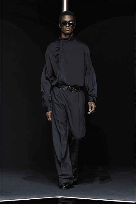Emporio Armani Spring Summer 2024 Milan Fashion Week runway menswear Giorgio armani