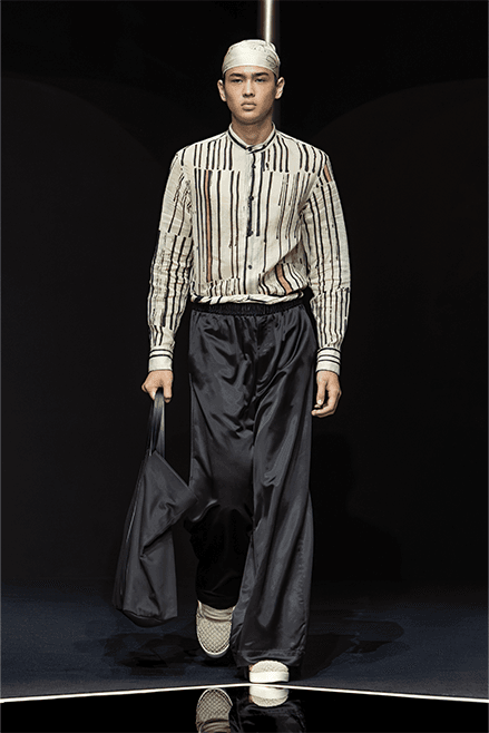 Emporio Armani Spring Summer 2024 Milan Fashion Week runway menswear Giorgio armani