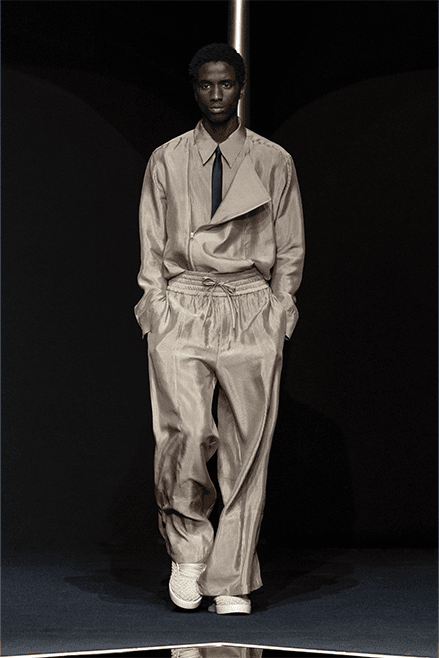 Emporio Armani Spring Summer 2024 Milan Fashion Week runway menswear Giorgio armani