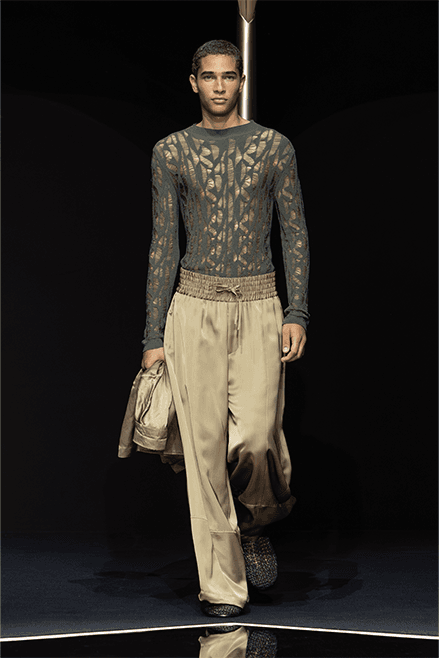 Emporio Armani Spring Summer 2024 Milan Fashion Week runway menswear Giorgio armani