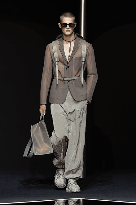 Emporio Armani Spring Summer 2024 Milan Fashion Week runway menswear Giorgio armani