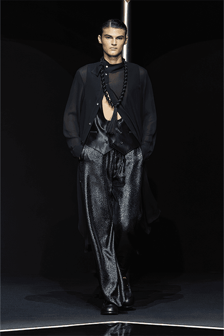 Emporio Armani Spring Summer 2024 Milan Fashion Week runway menswear Giorgio armani