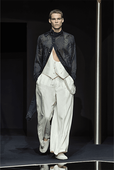 Emporio Armani Spring Summer 2024 Milan Fashion Week runway menswear Giorgio armani