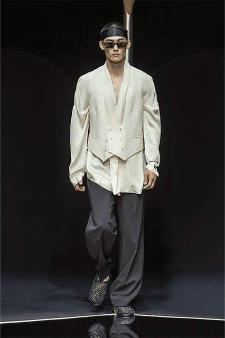 Emporio Armani Spring Summer 2024 Milan Fashion Week runway menswear Giorgio armani