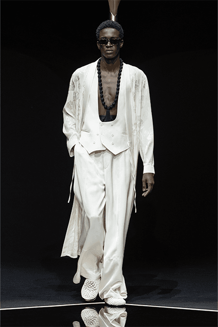 Emporio Armani Spring Summer 2024 Milan Fashion Week runway menswear Giorgio armani