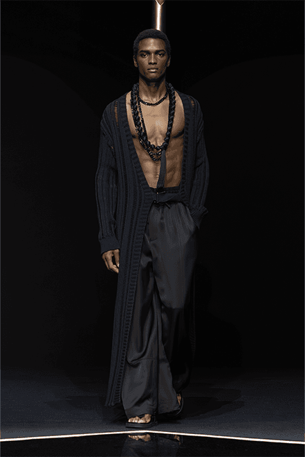 Emporio Armani Spring Summer 2024 Milan Fashion Week runway menswear Giorgio armani