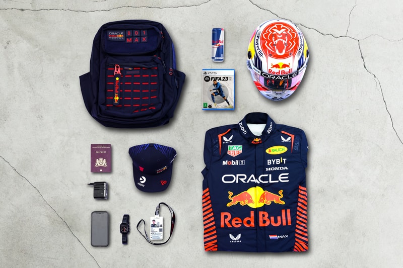 Essentials Max Verstappen Red Bull fifa helmet iphone passport 