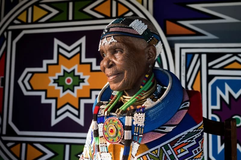 esther mahlangu artworks auctions exhibitions artist ndebele contemporary art