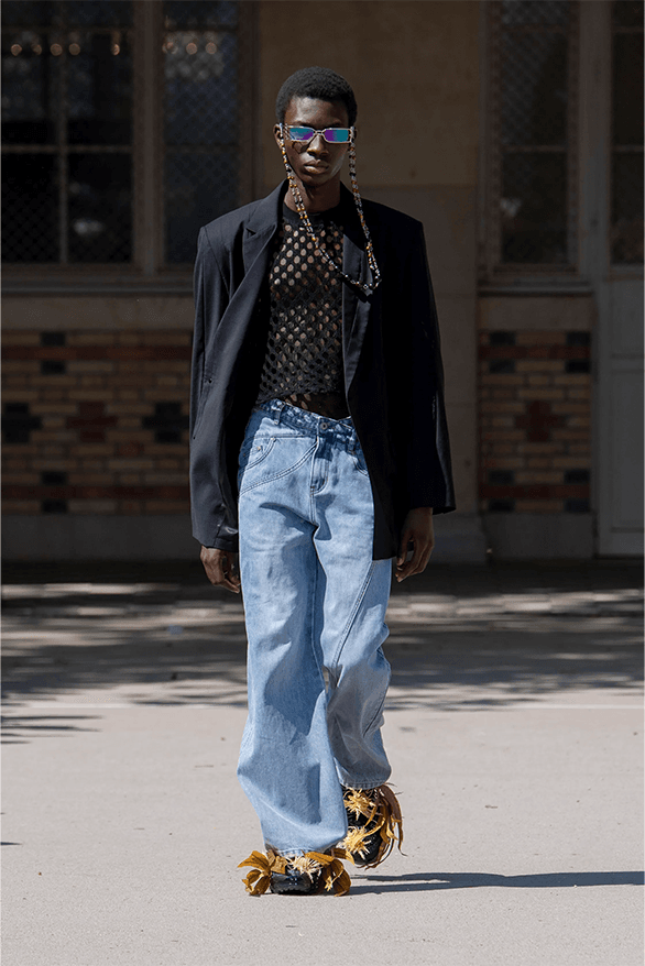 Feng Chen Wang Spring Summer 2024 Paris Fashion Week London uk designer nike Air Force 1 sneakers footwear menswear womenswear sportswear