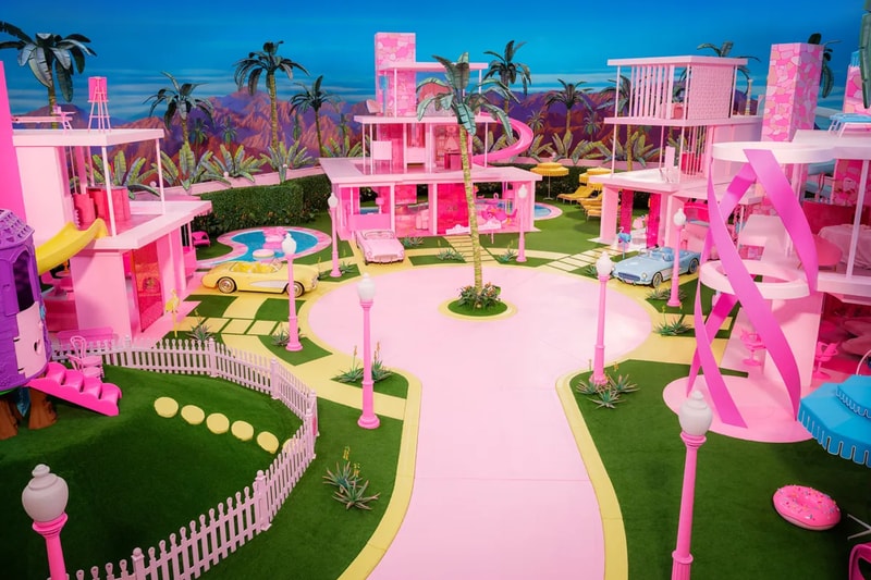 'Barbie' Set Construction Caused a Worldwide Paint Shortage ran out of pink paint greta gerwig margot robbie ryan gosling simu liu dua lipa emma mackey will ferrell michael cera kate mckinnon