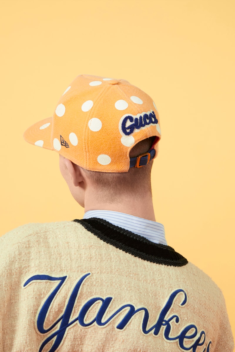 Gucci x Major League Baseball New York Yankees New Era Collaboration Capsule Collection Drops Release Information Sports Clothing