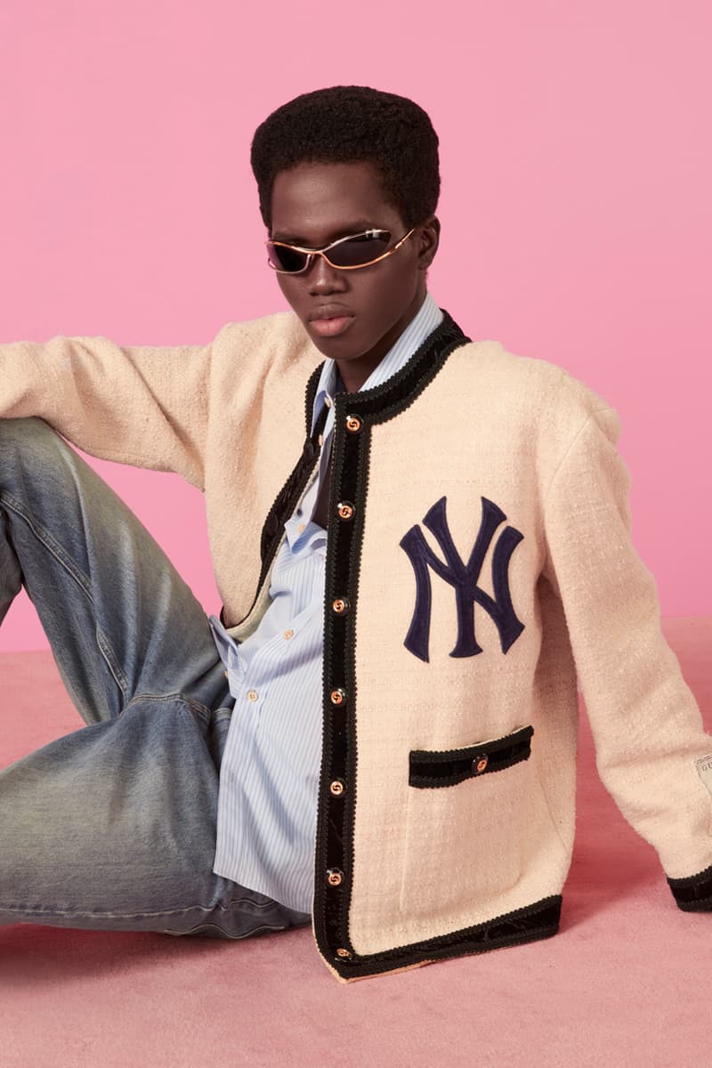 Gucci x Major League Baseball New York Yankees New Era Collaboration Capsule Collection Drops Release Information Sports Clothing