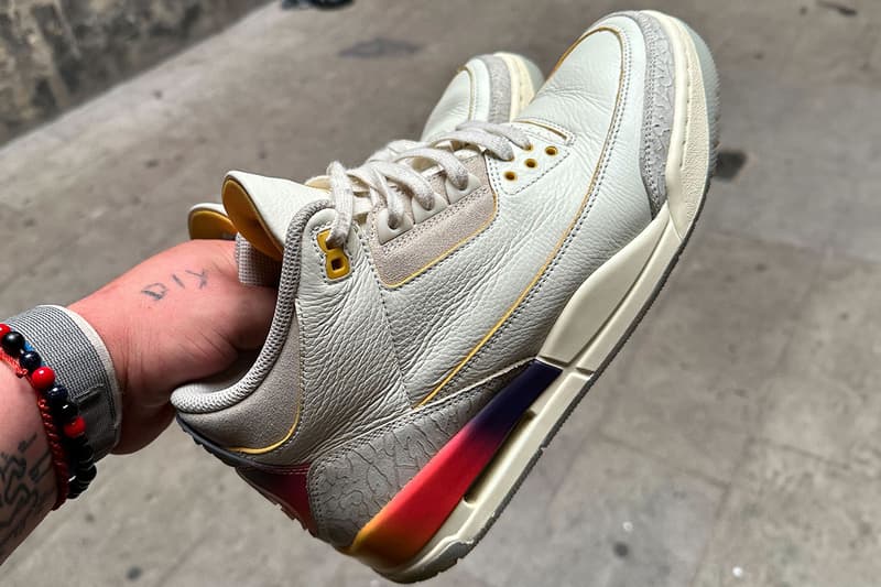 j balvin air jordan 3 fn0344 901 release date info store list buying guide photos price medellin colombia gradient sunset