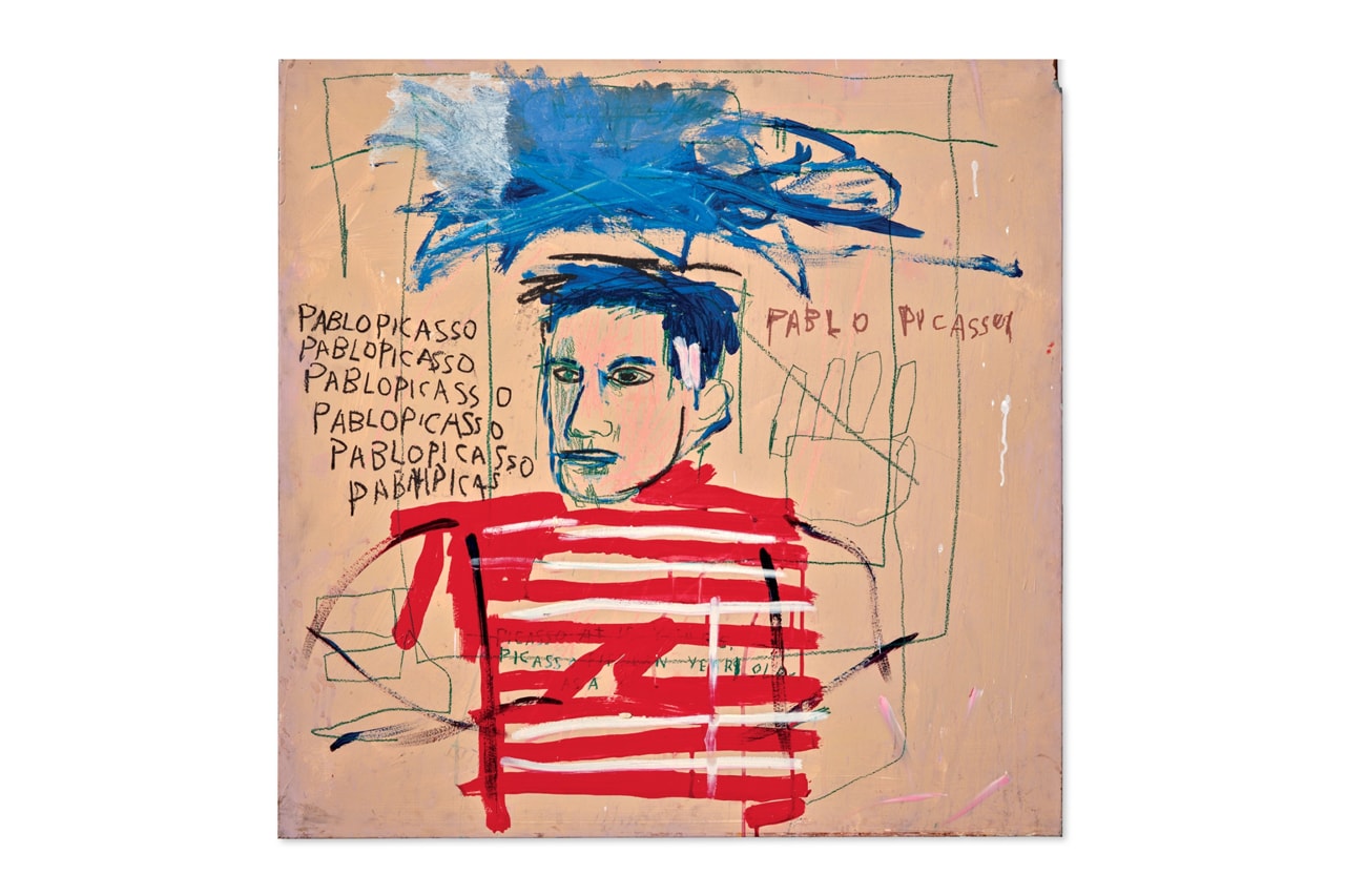 jean michel basquiat pablo picasso painting auction estimate christies london sale official release date info photos price