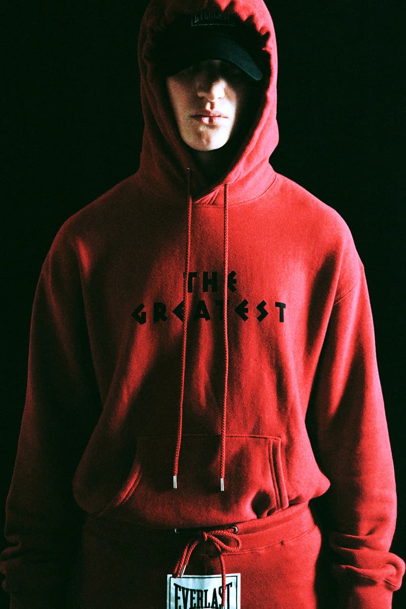 John Lawrence sullivan everlast collaboration release info lookbook images black red wohite headband shorts hoodie