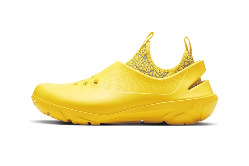 Jordan System.23 "Yellow" Is Bold and Ready for the Summer bright canary yellow clogs water shoes DN4890-701 release info jordan brand nike michael jordan