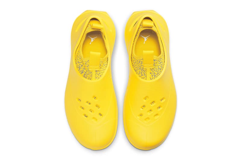 Jordan System.23 "Yellow" Is Bold and Ready for the Summer bright canary yellow clogs water shoes DN4890-701 release info jordan brand nike michael jordan