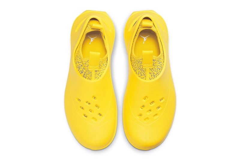 Jordan System.23 "Yellow" Is Bold and Ready for the Summer bright canary yellow clogs water shoes DN4890-701 release info jordan brand nike michael jordan