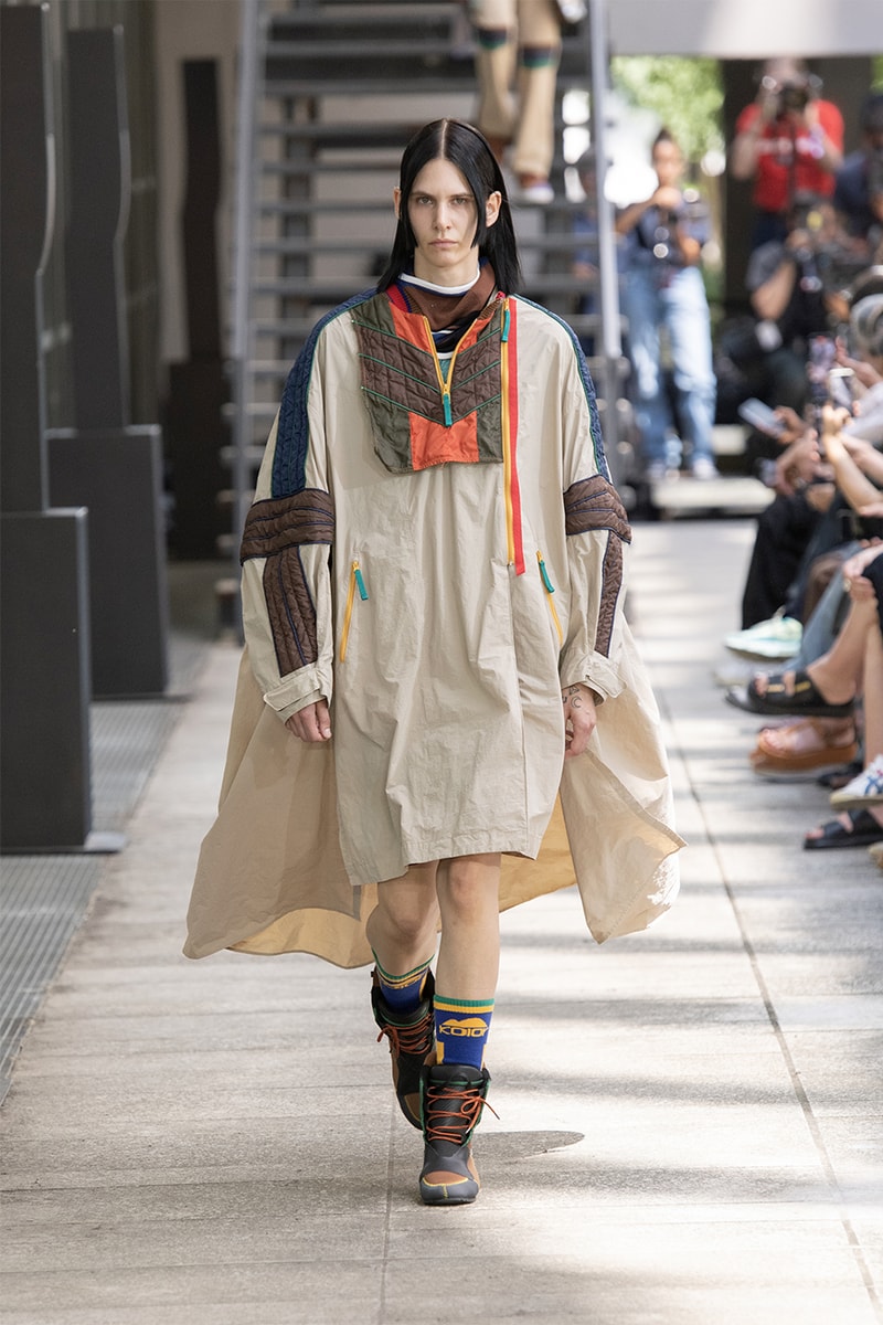 Kolor Hits the Slopes in a Juxtaposed SS24 Collection Paris Fashion Week PFW spring summer 2024 ski slopes junichi abe japanese brand 