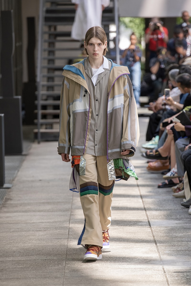 Kolor Hits the Slopes in a Juxtaposed SS24 Collection Paris Fashion Week PFW spring summer 2024 ski slopes junichi abe japanese brand 