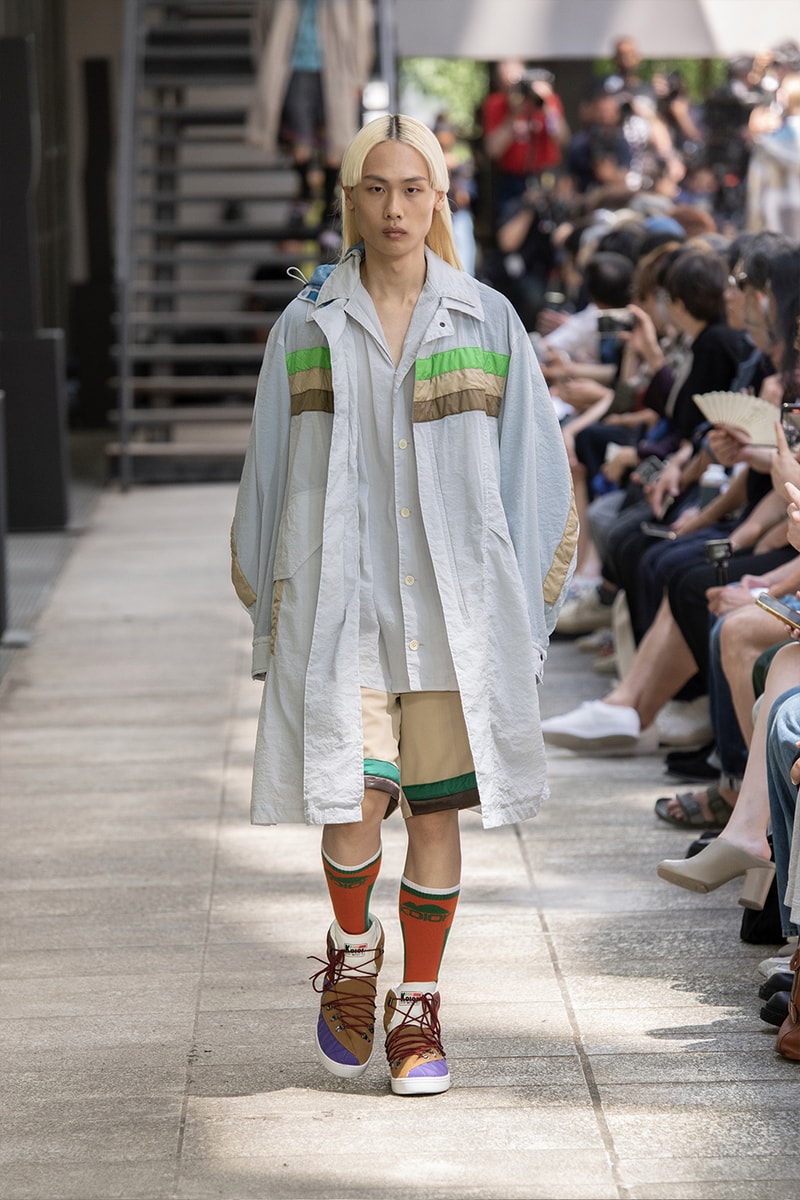 Kolor Hits the Slopes in a Juxtaposed SS24 Collection Paris Fashion Week PFW spring summer 2024 ski slopes junichi abe japanese brand 