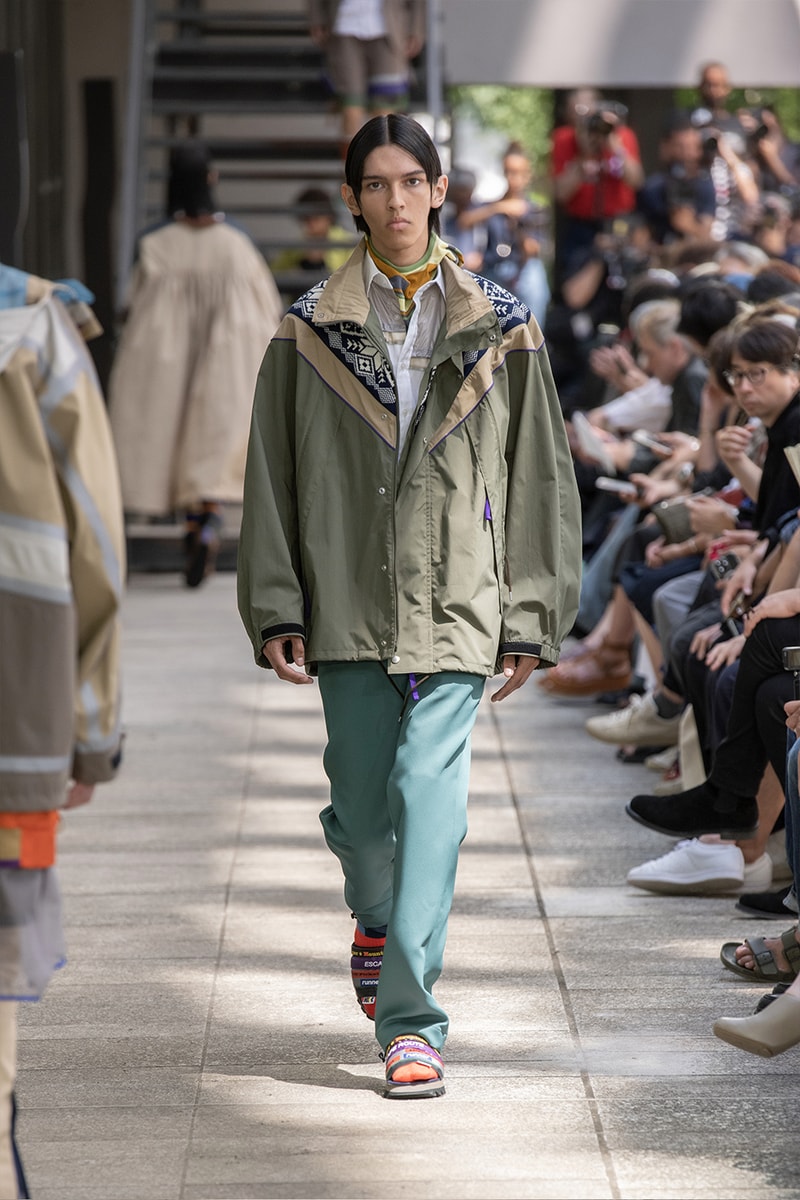 Kolor Hits the Slopes in a Juxtaposed SS24 Collection Paris Fashion Week PFW spring summer 2024 ski slopes junichi abe japanese brand 