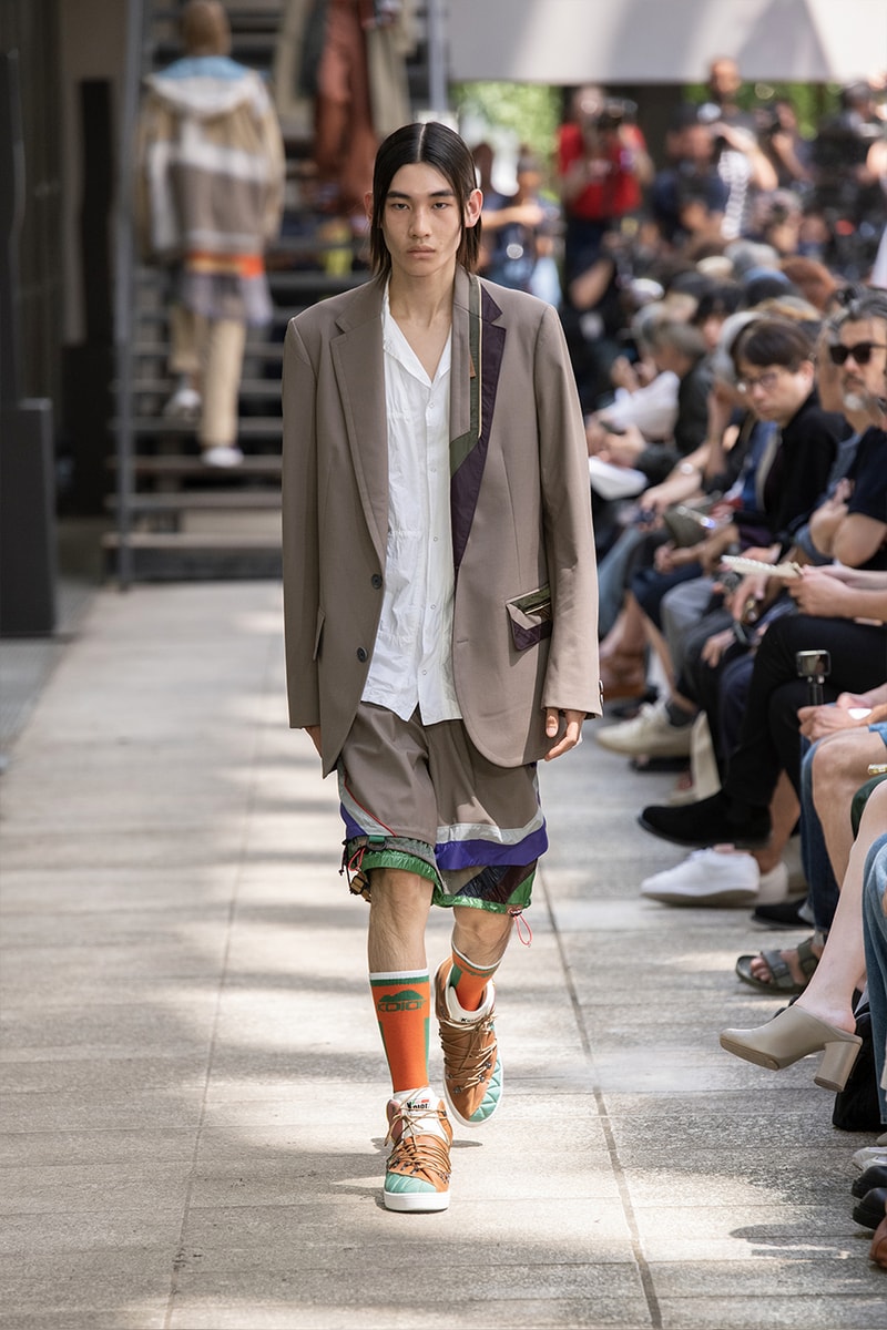 Kolor Hits the Slopes in a Juxtaposed SS24 Collection Paris Fashion Week PFW spring summer 2024 ski slopes junichi abe japanese brand 