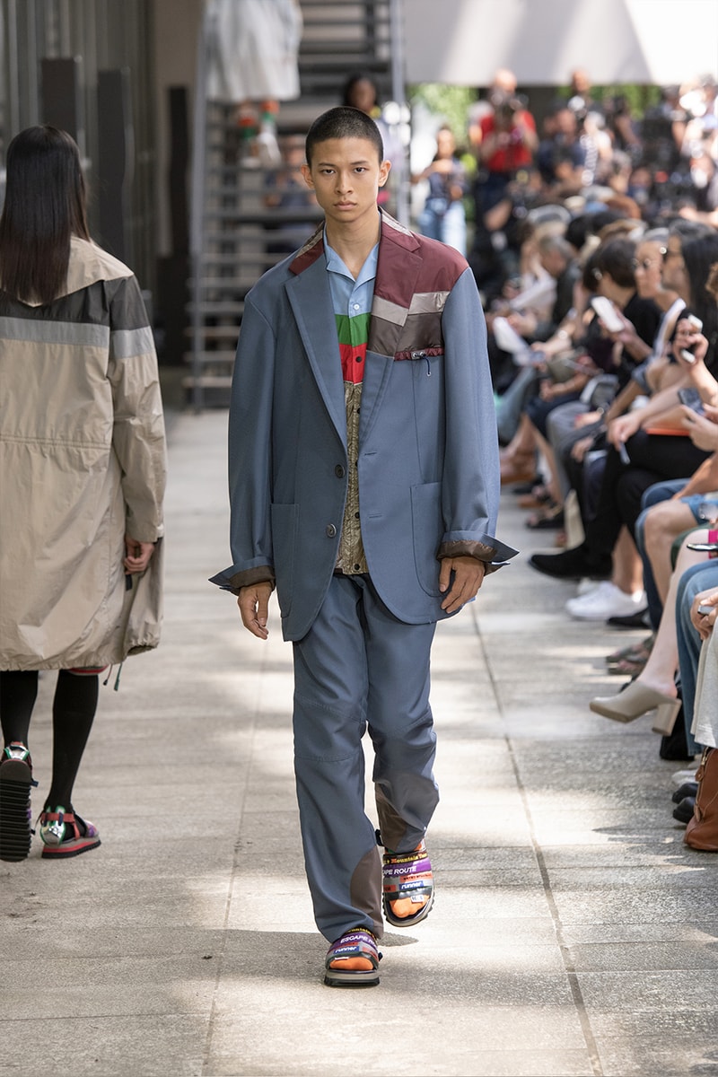 Kolor Hits the Slopes in a Juxtaposed SS24 Collection Paris Fashion Week PFW spring summer 2024 ski slopes junichi abe japanese brand 