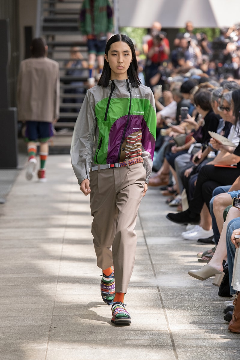Kolor Hits the Slopes in a Juxtaposed SS24 Collection Paris Fashion Week PFW spring summer 2024 ski slopes junichi abe japanese brand 