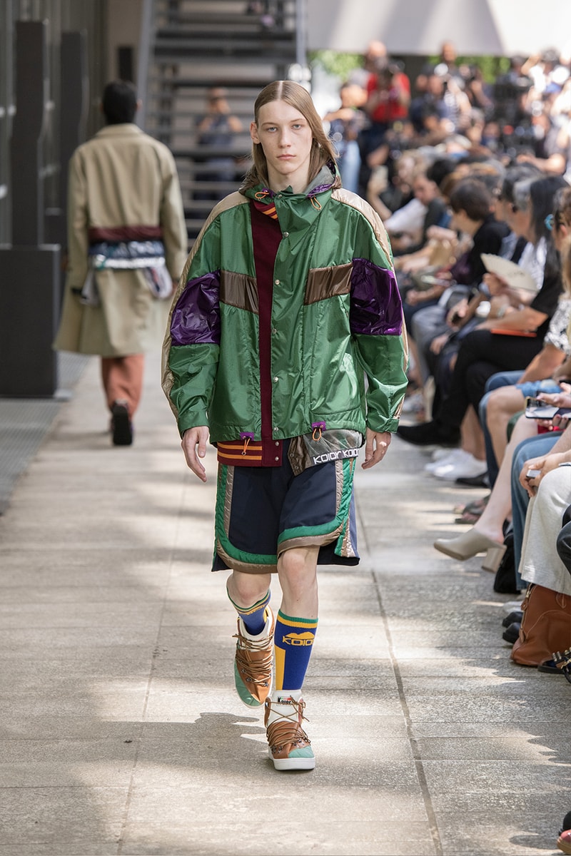 Kolor Hits the Slopes in a Juxtaposed SS24 Collection Paris Fashion Week PFW spring summer 2024 ski slopes junichi abe japanese brand 